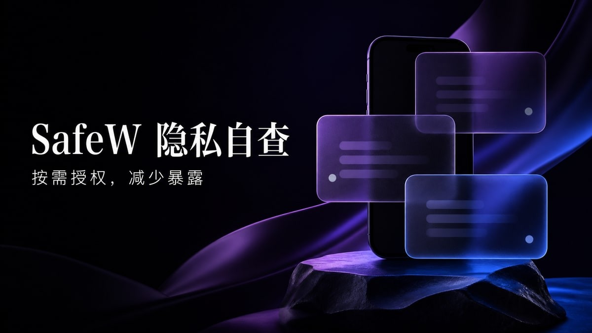 SafeW日常隐私设置指南：按需授权、通知预览与共享设备检查